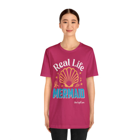 "Real Life Mermaid" Fitted T-shirt